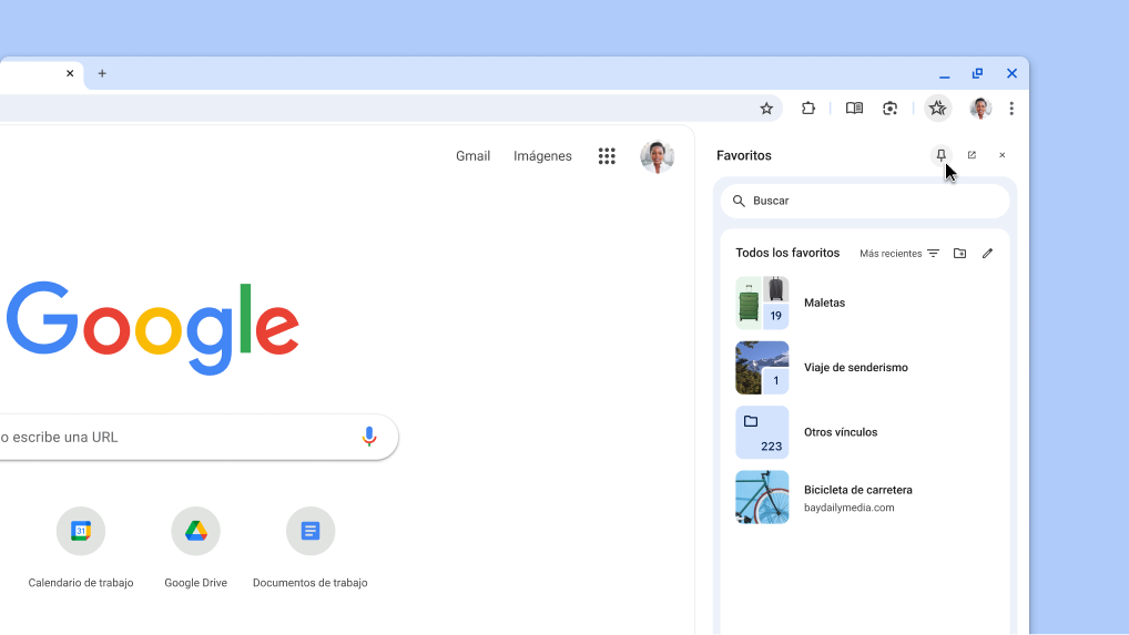 Cómo fijar un panel lateral de Chrome a la barra de herramientas